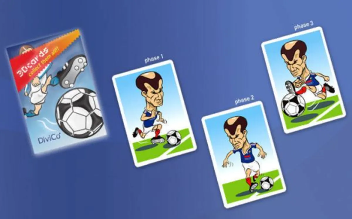 Football Mania 3D Cards - Changing Picture Card *Crazy tilbud*