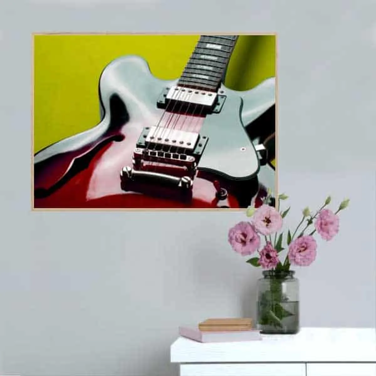 Fotoplakat - Elguitar - 21 x 15 cm / XS / vandret