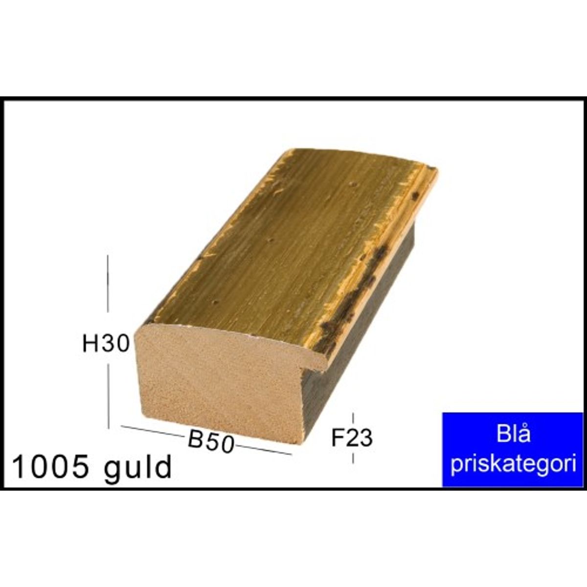 Fotoramme Nr. 1005 Antik Guld-30x40