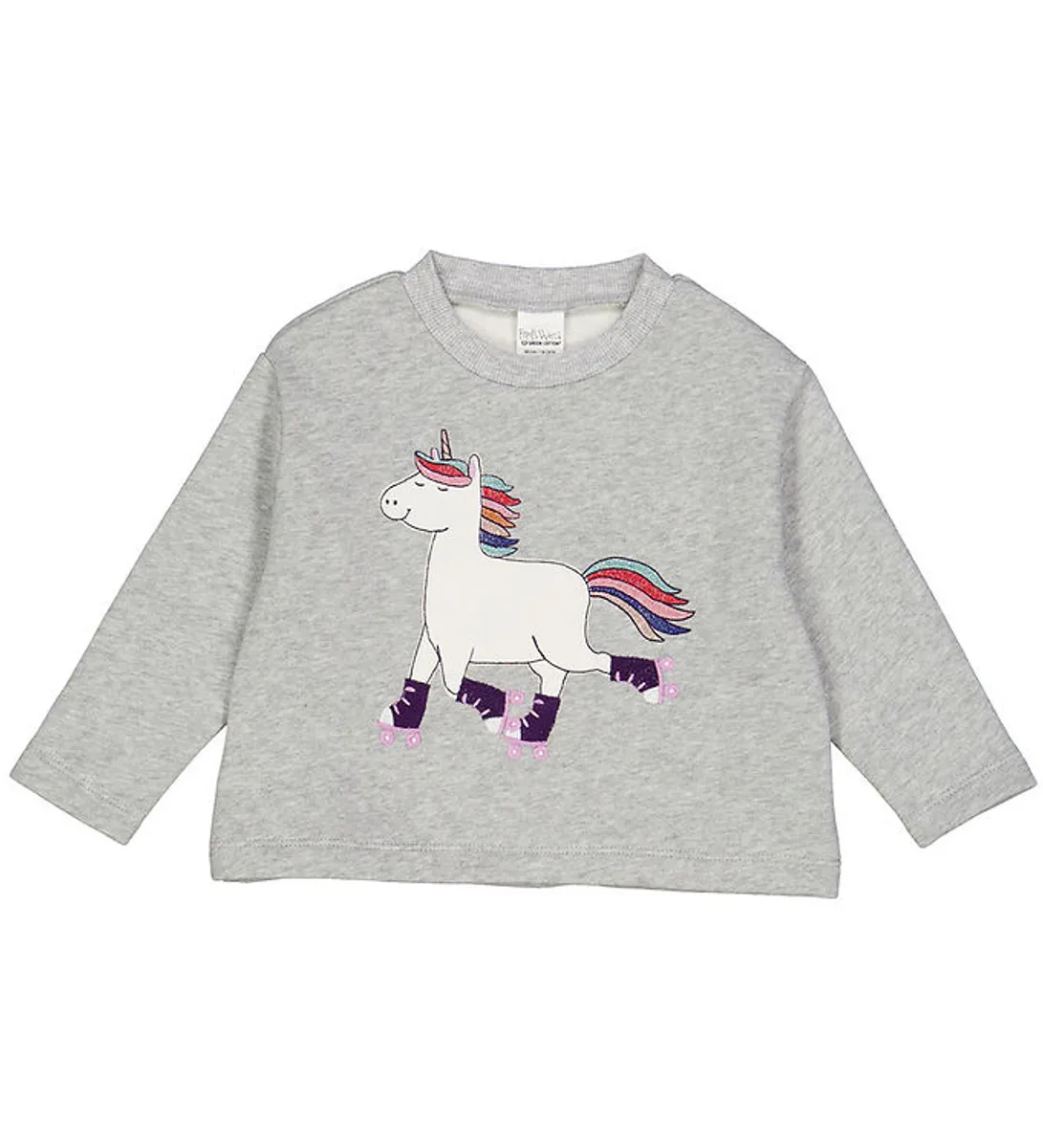 Freds World Sweatshirt - Hello Unicorn - Pale Greymarl