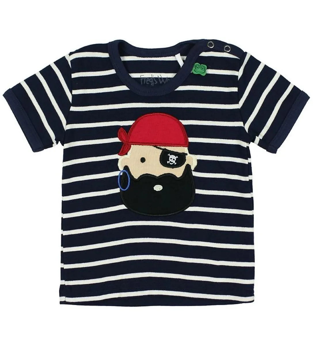 Freds World T-shirt - Navystribet m. Pirat