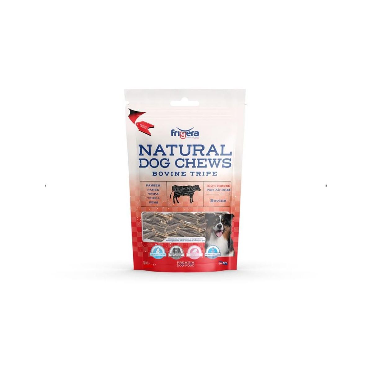 Frigera Natural Dog Chews Oksekallun 250g