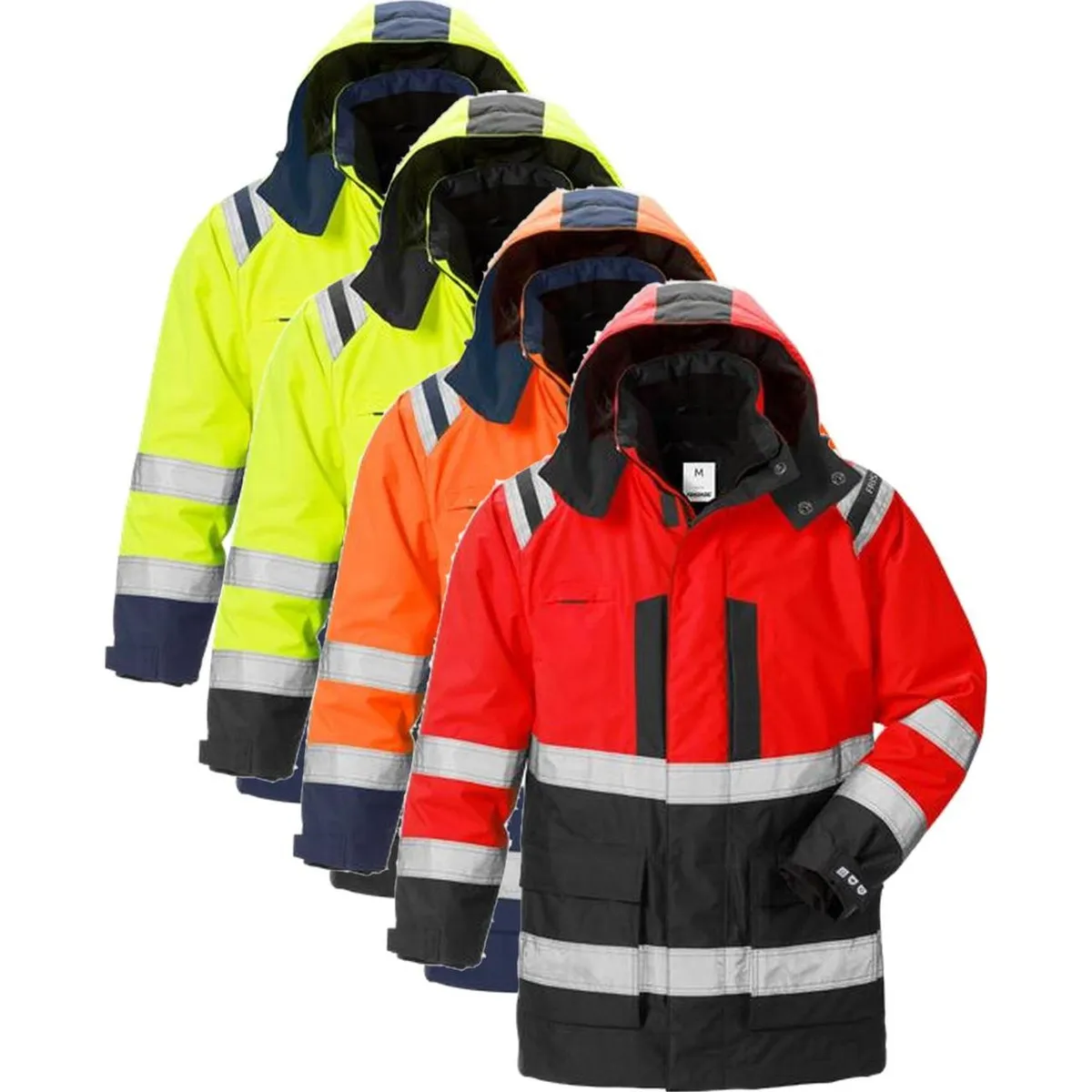 Fristads 119628 Hi Vis Airtech® 3-i-1 parka jakke kl.3 4036 / Arbejdsjakke Hi-Vis Orange/Marine XS