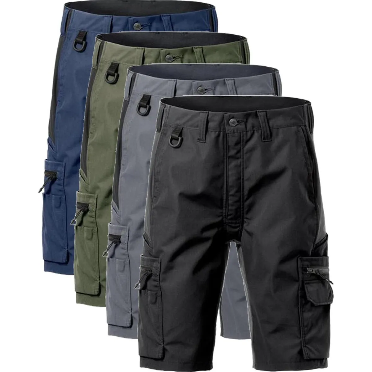 Fristads 126517 Service stretchshorts 2702 PLW / Arbejdsshorts Armygrøn/Sort C46