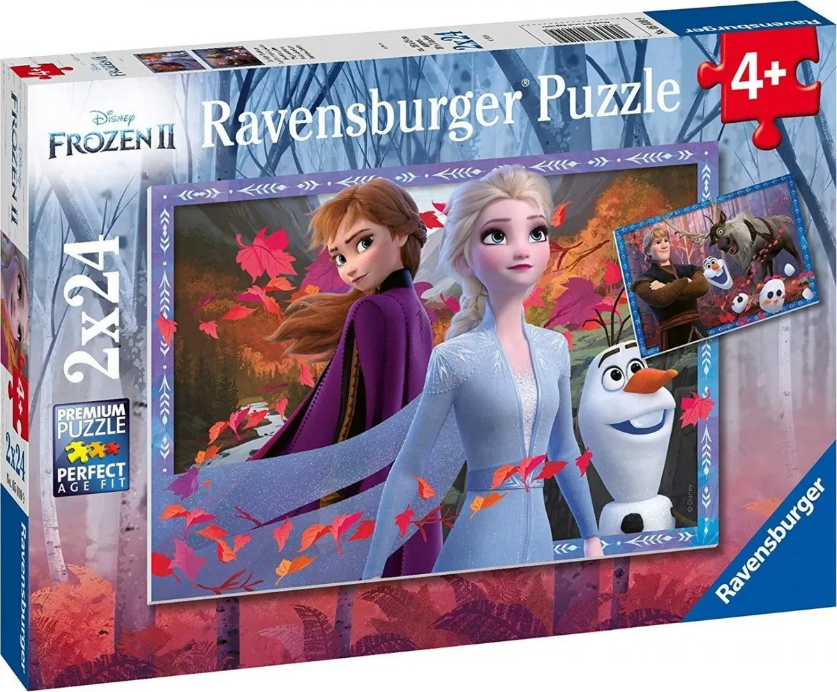 Frost Puslespil - Disney Frost 2 - 2x24 Brikker - Ravensburger