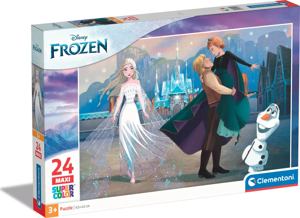 Frost Puslespil - Disney - Maxi Color - Clementoni - 24 Brikker