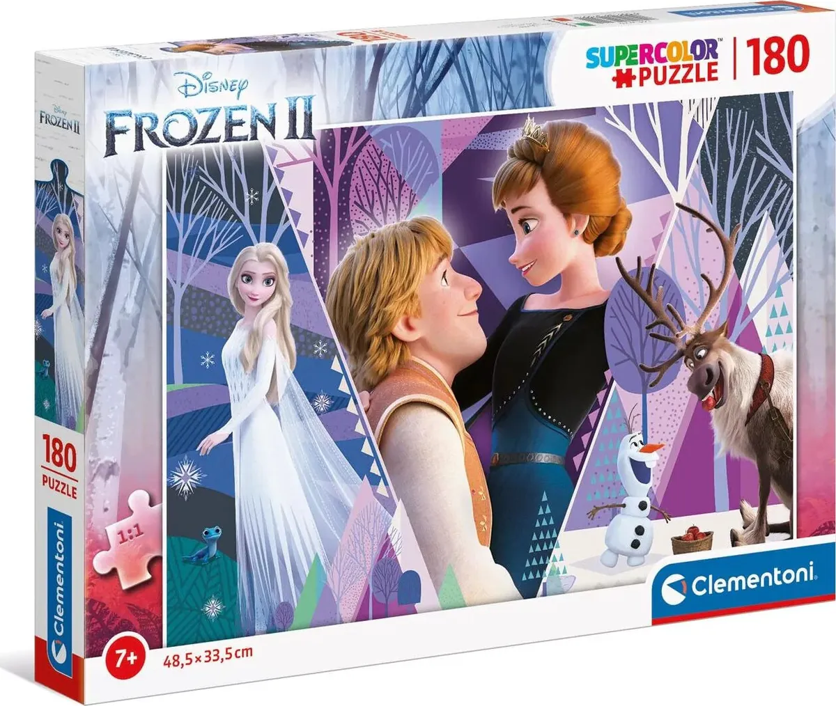 Frost Puslespil - Disney - Super Color - Clementoni - 180 Brikker