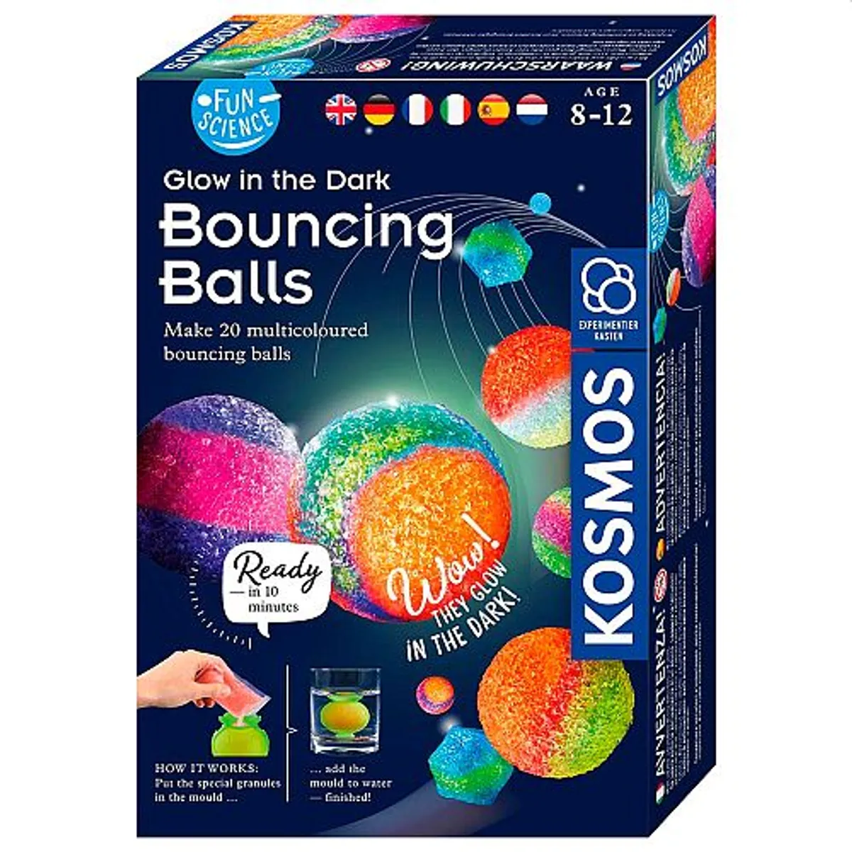 Fun Science Kit - Bouncing Balls (Glow in the Dark) - Kosmos