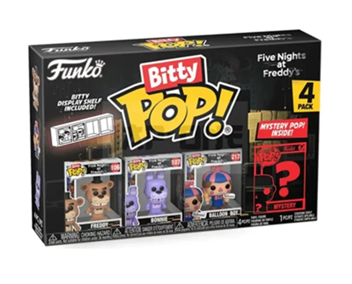 Funko Pocket Pop: Five Nights at Freddy's Bitty - Freddy - Vinyl Figure 4-Pack 2,5cm