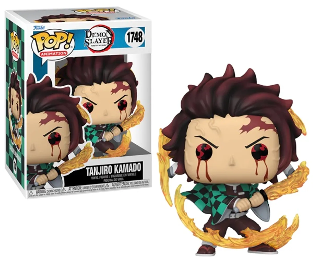 Funko Pop: Demon Slayer - Tanjiro Kamado (Sun Breathing) #1748 - Vinyl Figure 10cm