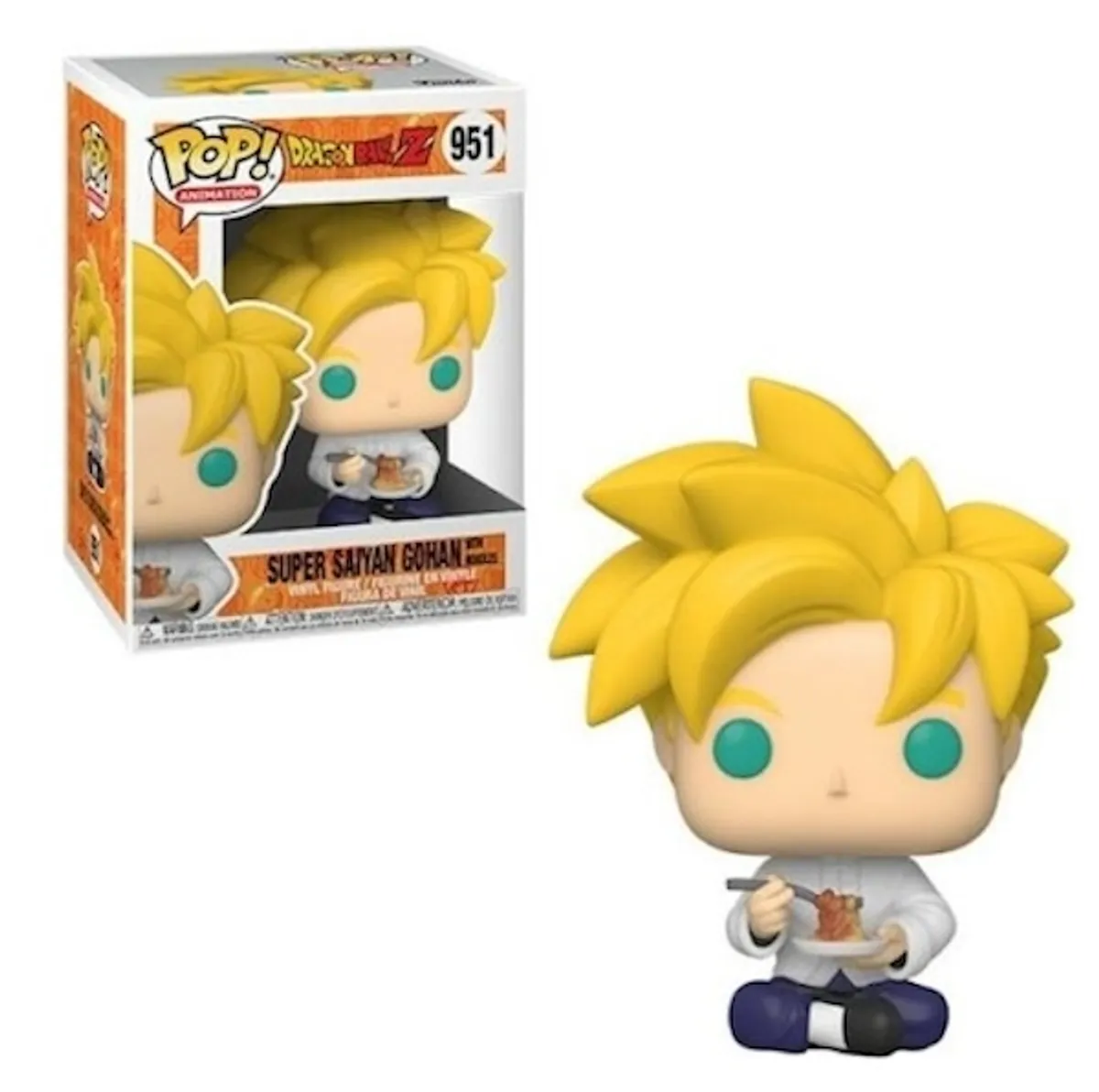 Funko Pop: Dragon Ball Z - Super Saiyan Gohan With Noodles #951 - Vinyl Figure 9cm