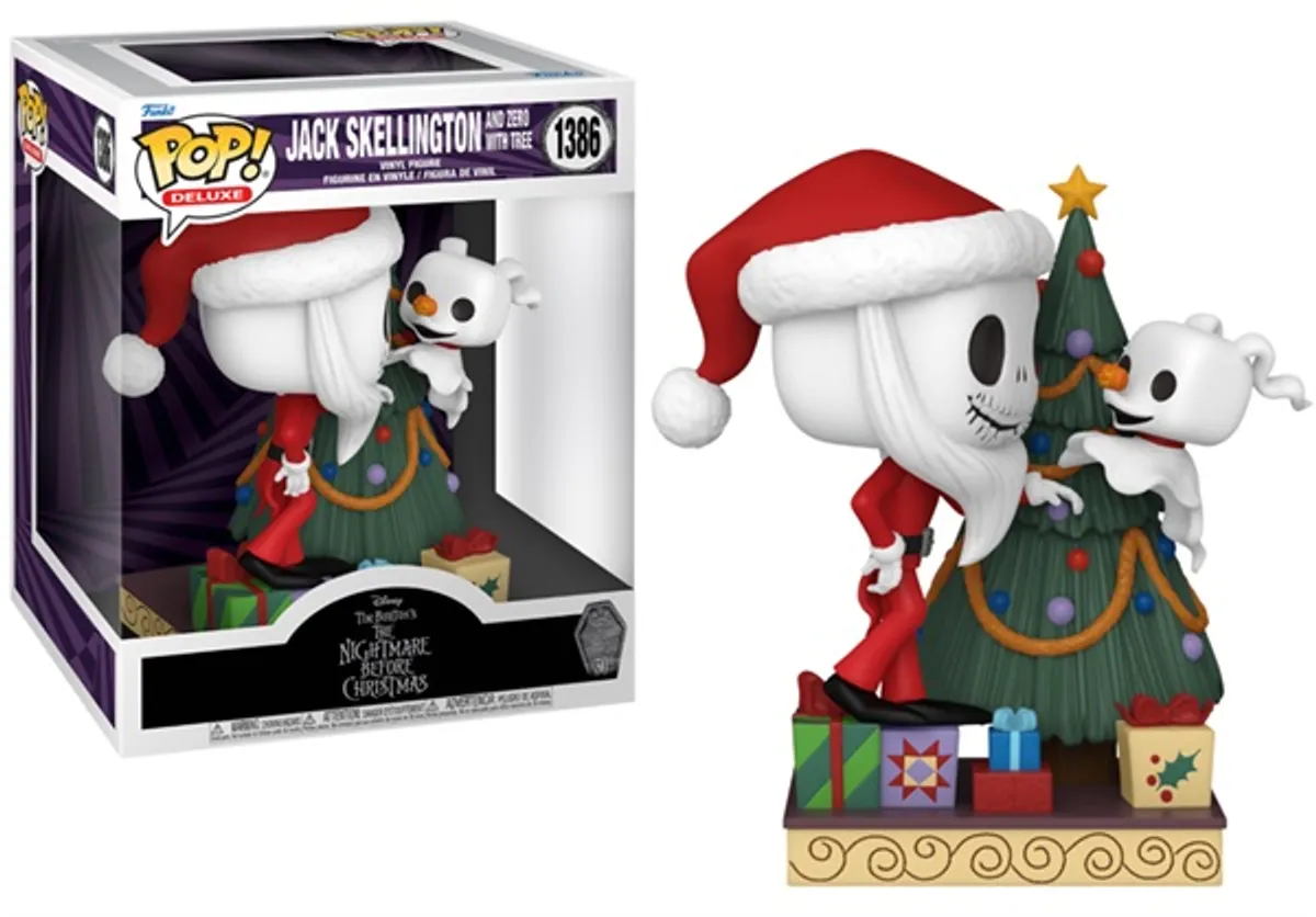 Funko POP: Nightmare Before Christmas - 30th - Jack&Zero with Tree (Deluxe) - 10cm