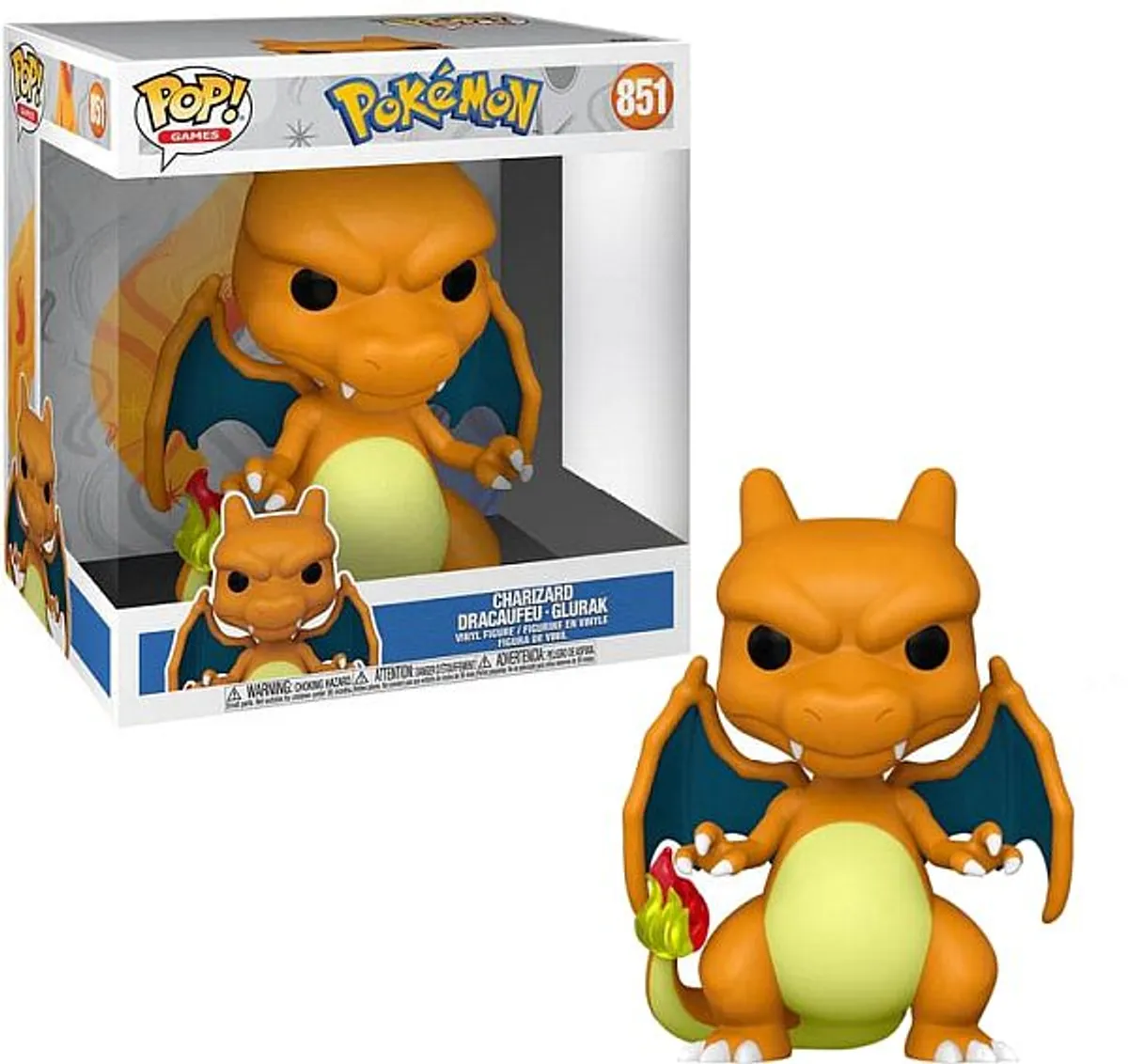 Funko Pop: Pokemon - Charizard #851 - Super Sized Vinyl Jumbo Figure 25cm