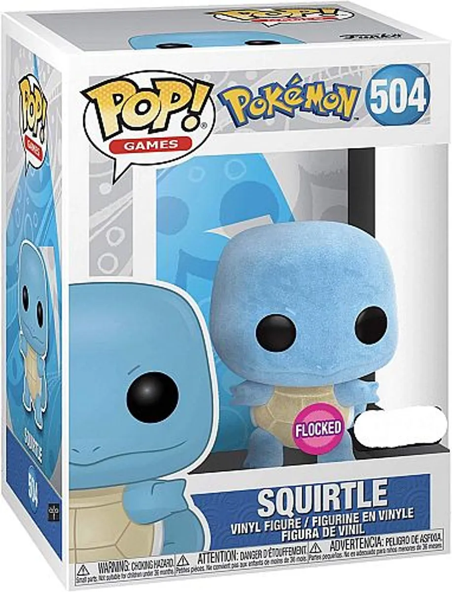 Funko Pop: Pokemon - Squirtle (Flocked) Figure 9cm