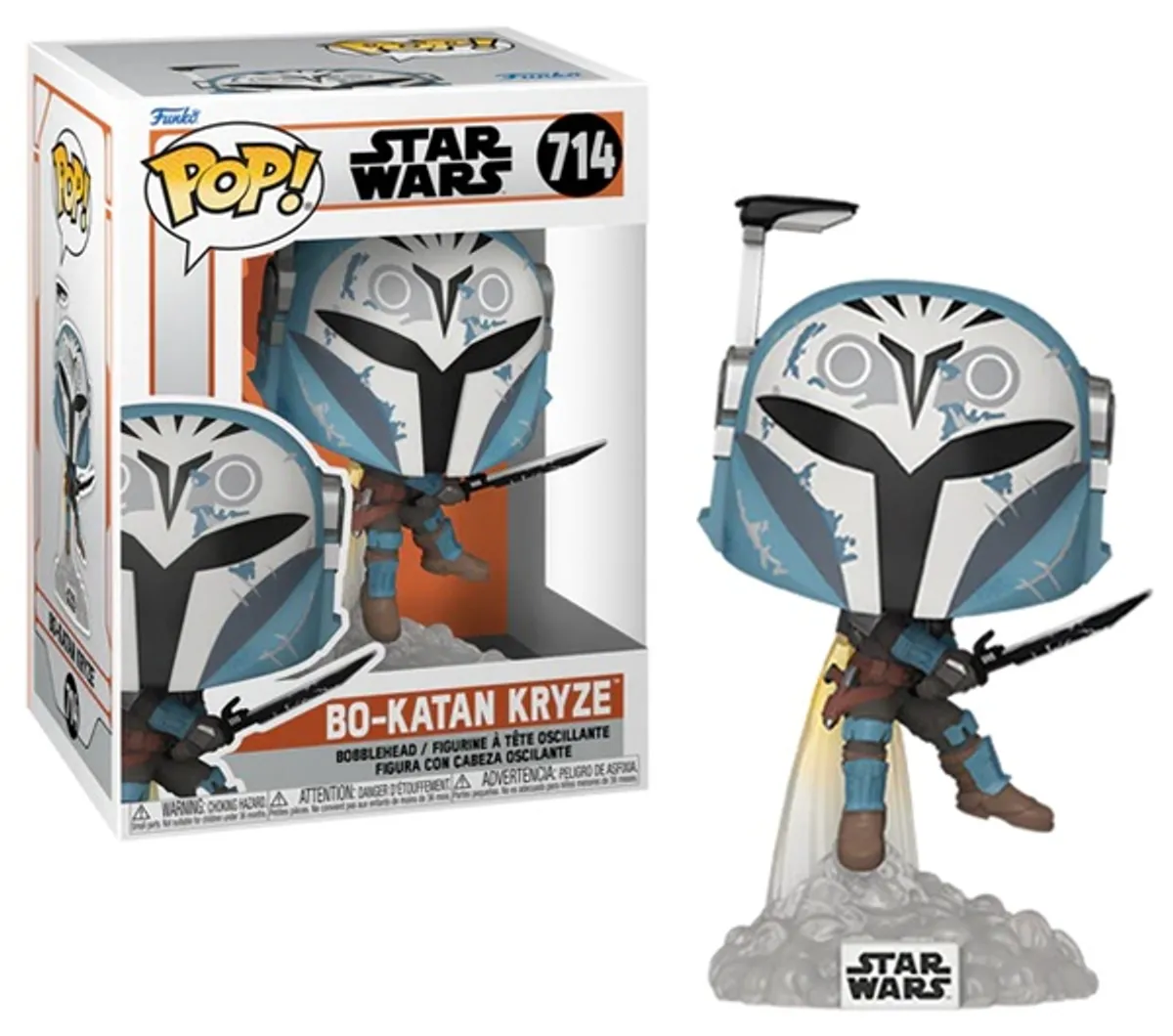 Funko Pop: Star Wars - The Mandalorian - Bo-Katan With Darksaber and Jet Pack #714 - Vinyl Figure 9cm