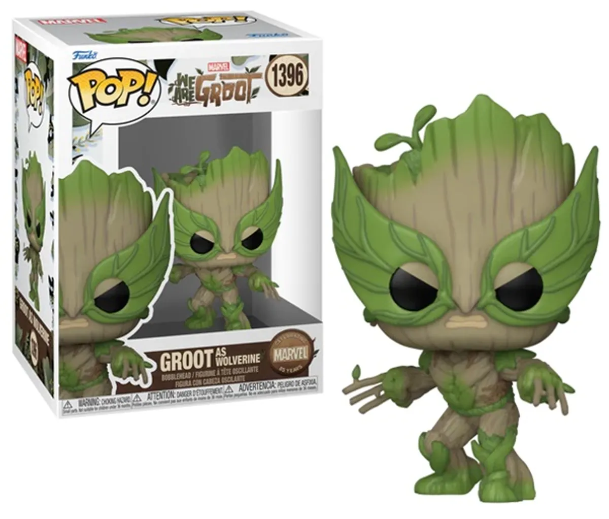 Funko Pop: We Are Groot - Groot As Wolverine #1396 - Vinyl Figure 9cm