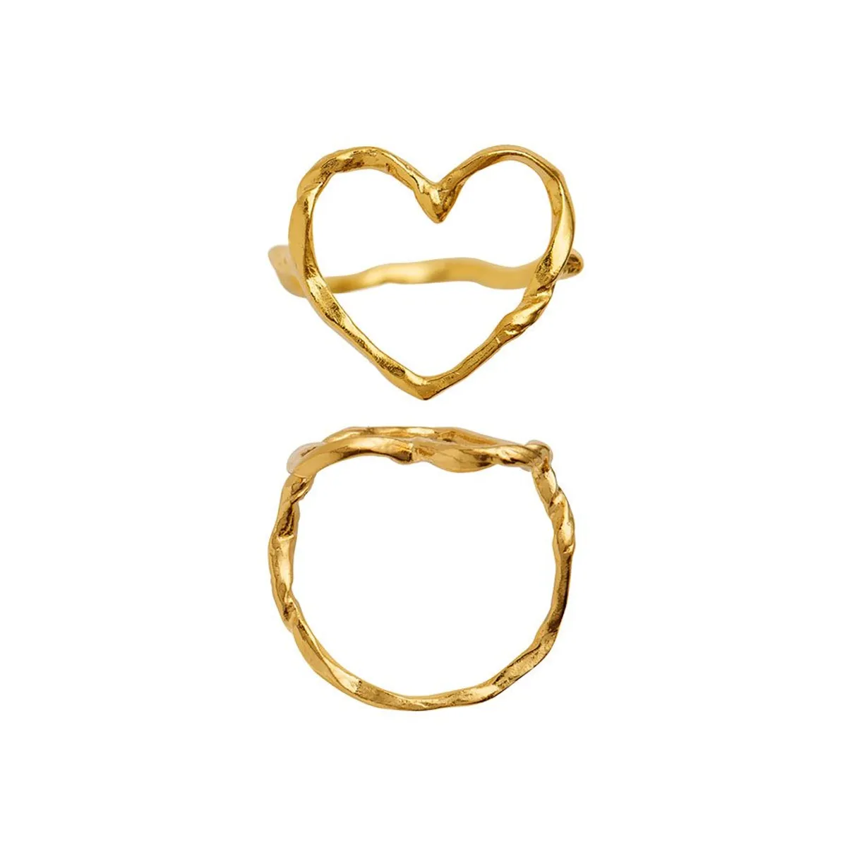 Funky Heart Ring - 54