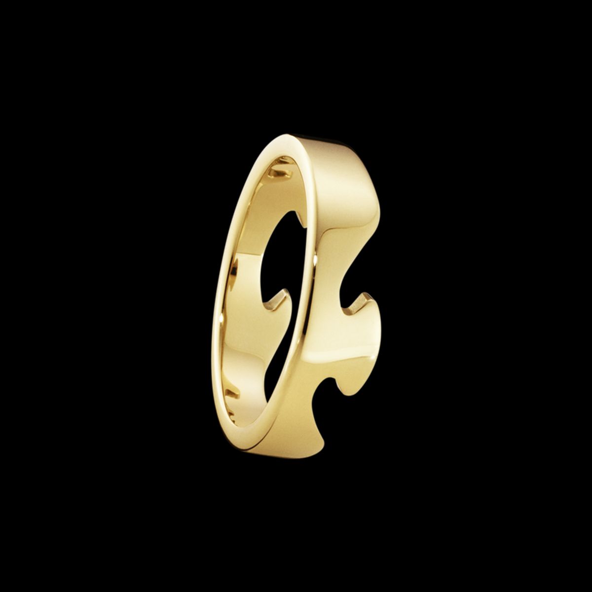 Fusion Ende Str. 58 18 Karat Guld Ring fra Georg Jensen