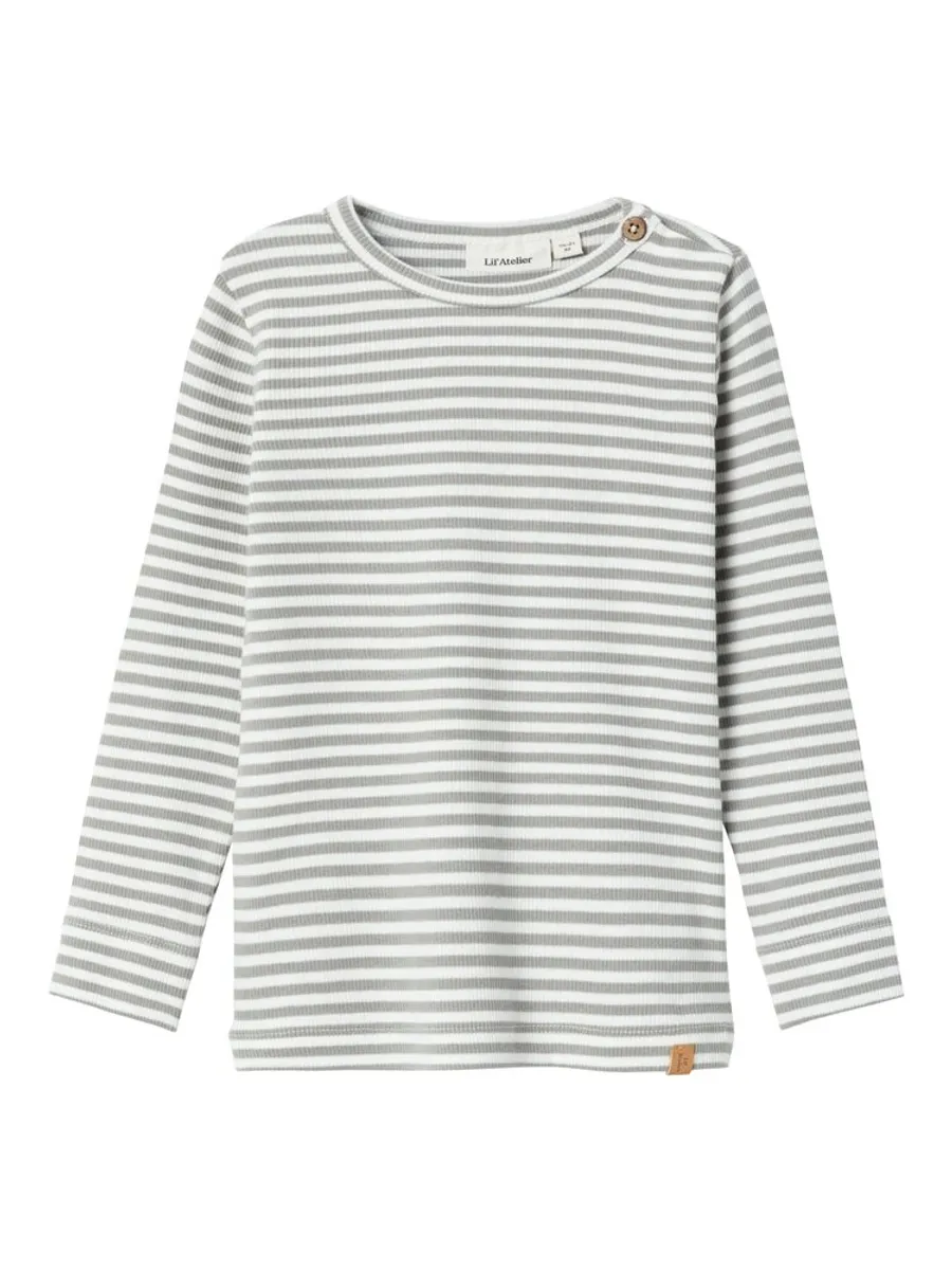 Gago kre langærmet slim top - LIMESTONE - 92