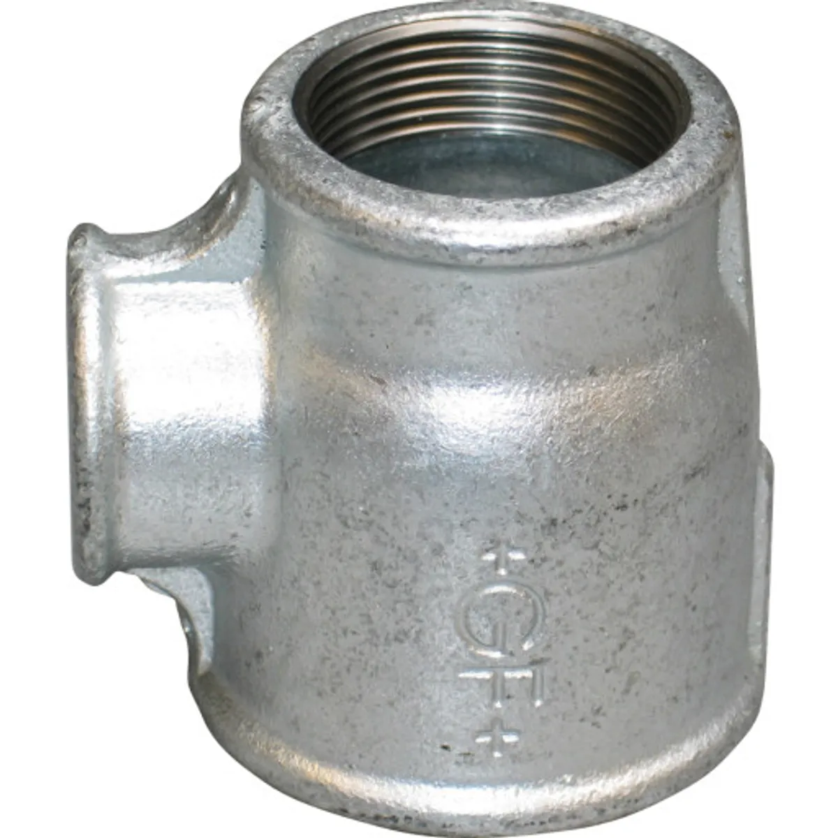 Galvaniseret tee 1 1/2" x 1 1/2" x 1/2"