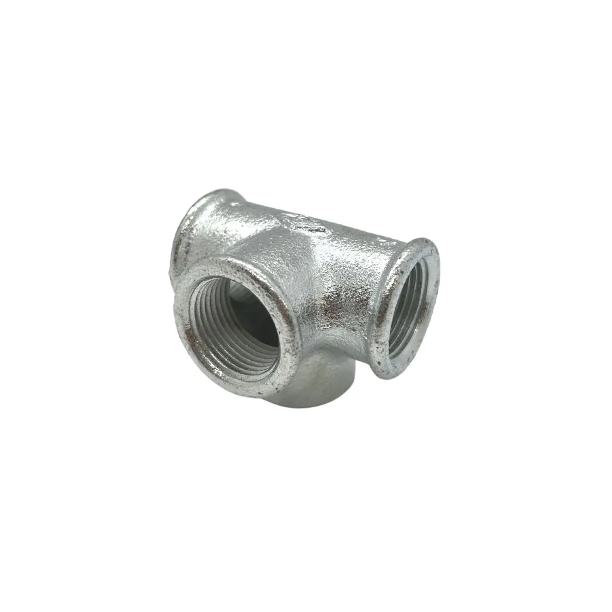 Galvaniseret tee med sideudløb 3/4"