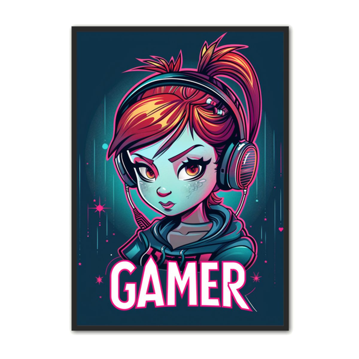 Gamer Plakat 17 - Gamer Girl