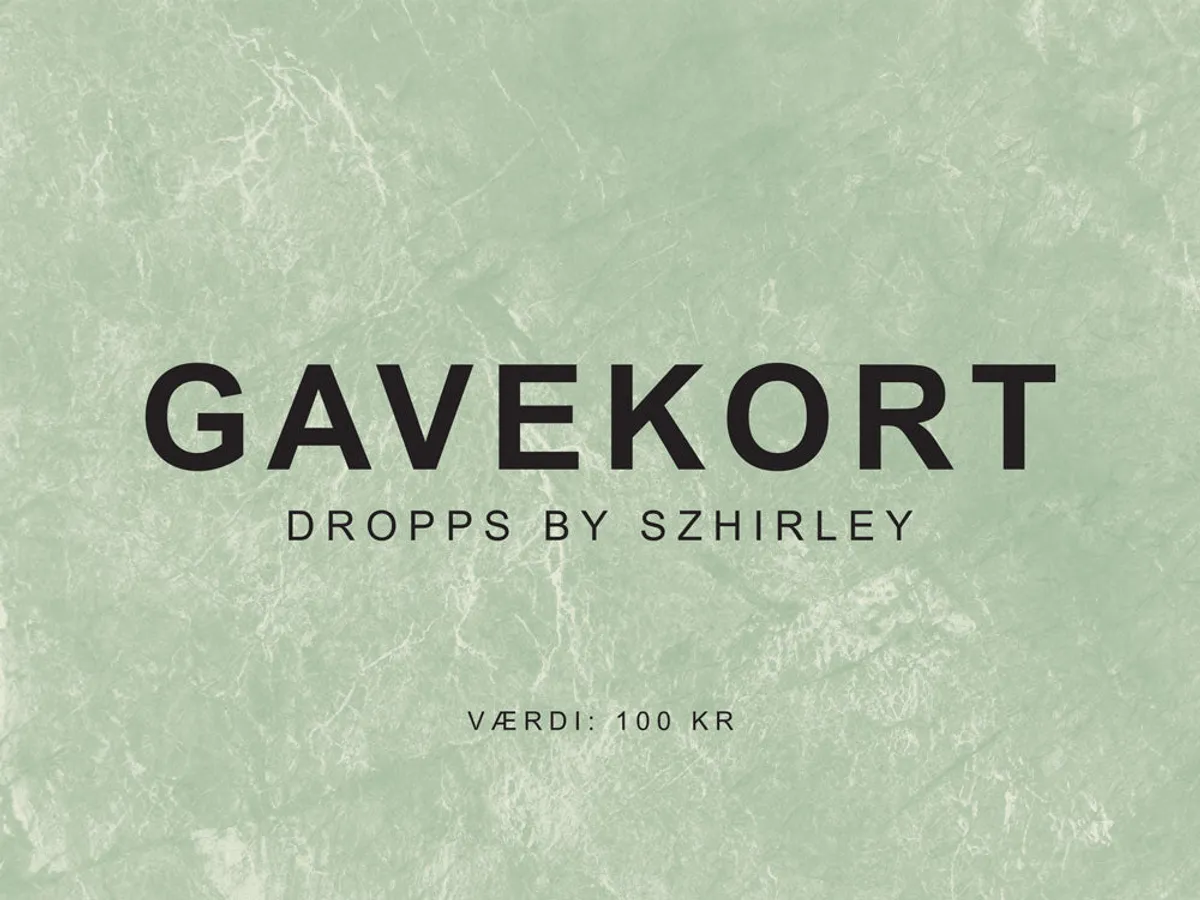 Gavekort- Dropps By Szhirley