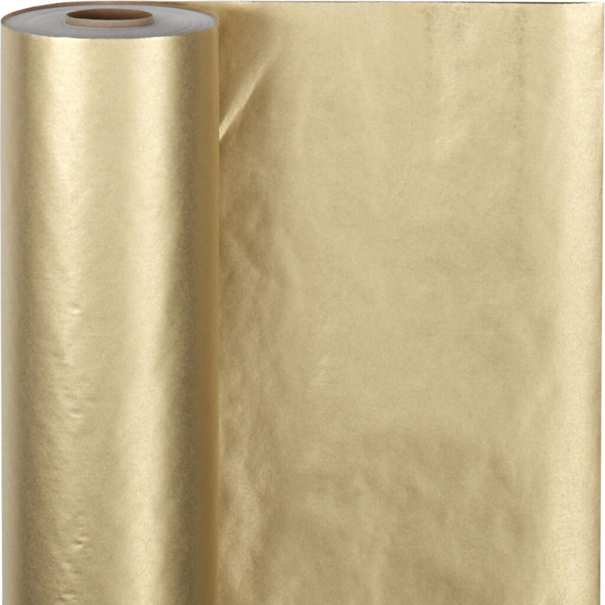 Gavepapir - Guld Ensfarvet - B 50 Cm - 60 G - 100 M