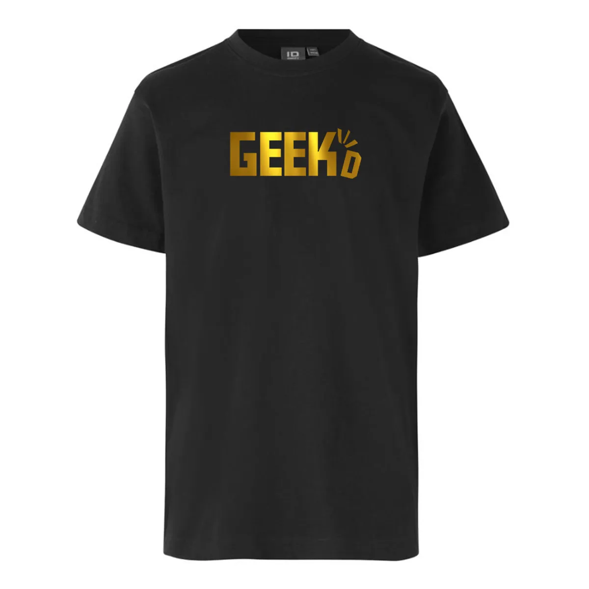 Geekd - Guld Logo Tee - Sort | 12-14