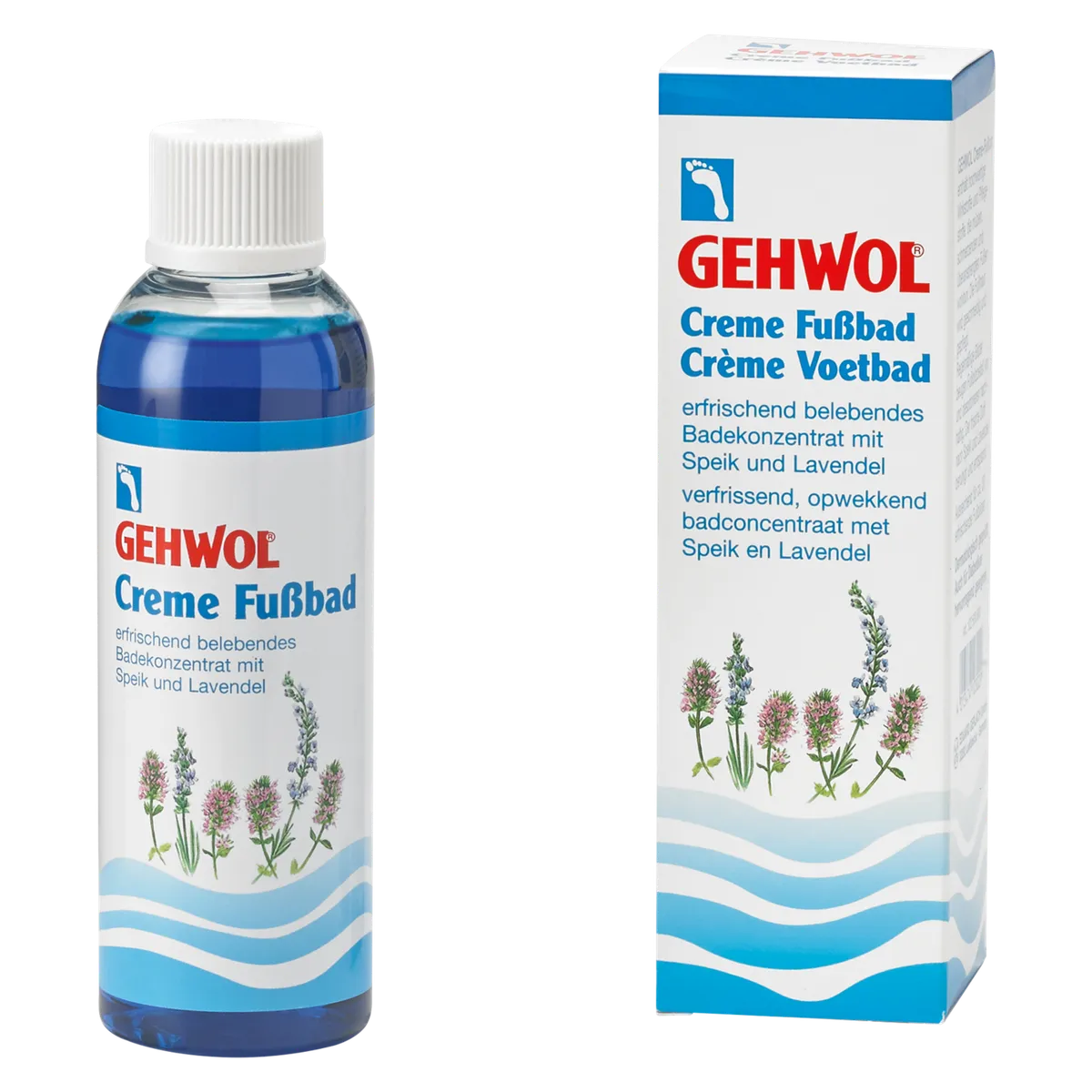 GEHWOL, Creme Fussbad, 150 ml. - Fodbad, Opfriskende fodbad, Dermatologisk testet, god til smertende fødder