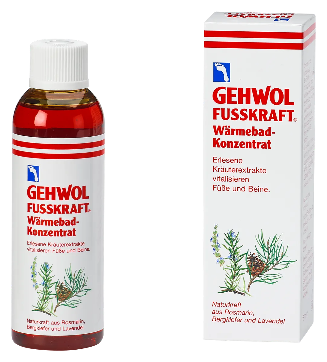 GEHWOL, Fusskraft Fodbad med varmende effekt, 150 ml - Fodbad, Varmende effekt, Bakteriedræbende, Dermatologisk Testet.