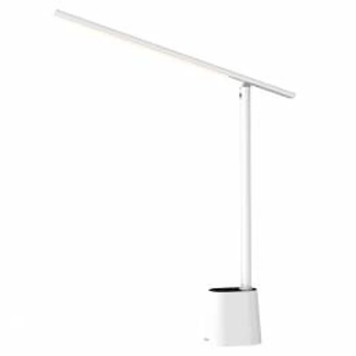 Genopladelig LED skrivebordslampe m flere lysstyrker og sensor - Hvid