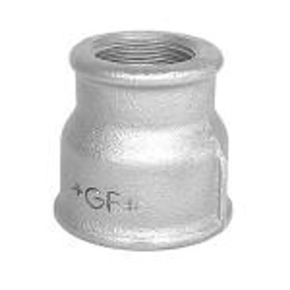 Georg Fischer formrmuffe galvaniseret 1.1/2 - 1/2'' muffe-muffe