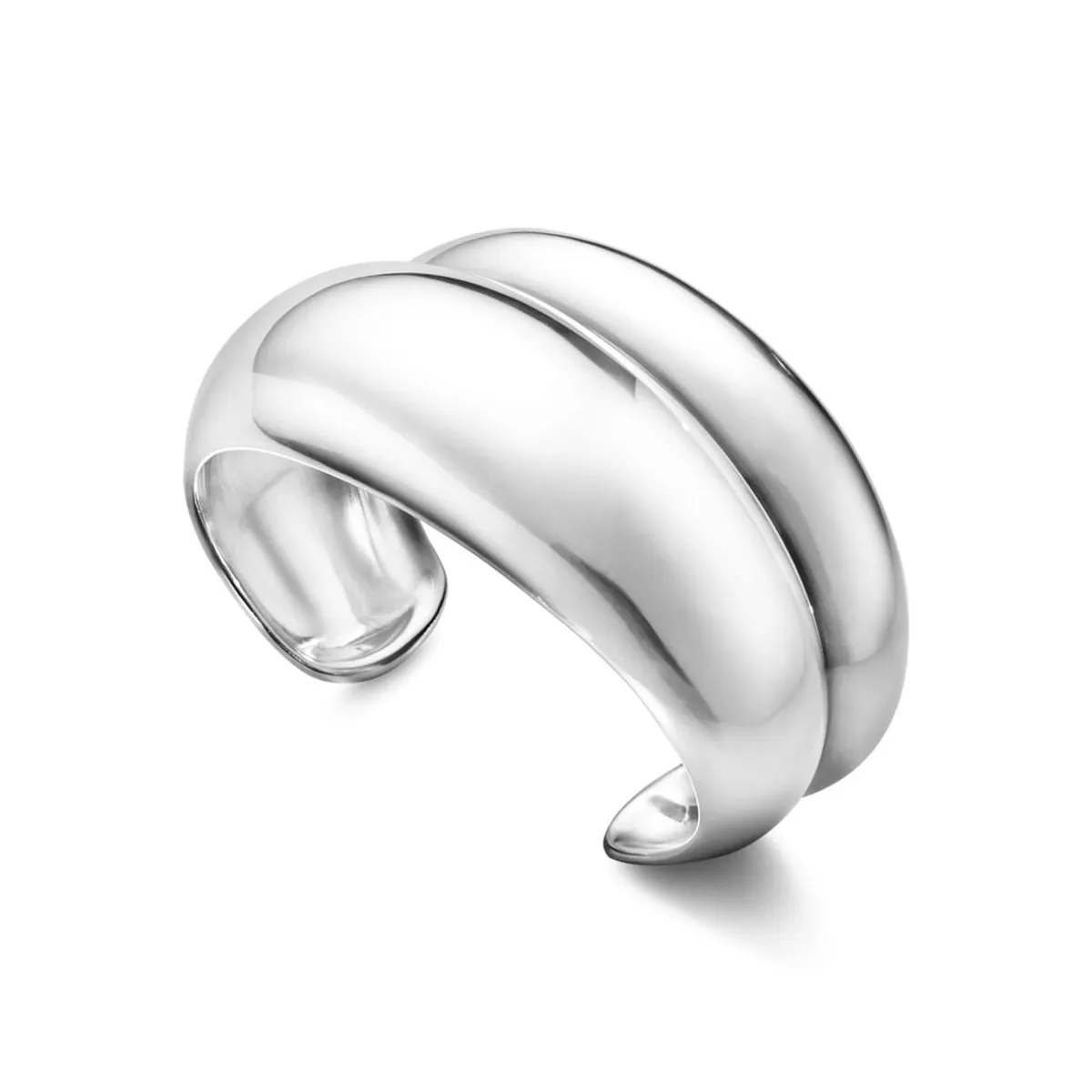 Georg Jensen Curve armring - 10017493 Sølv L