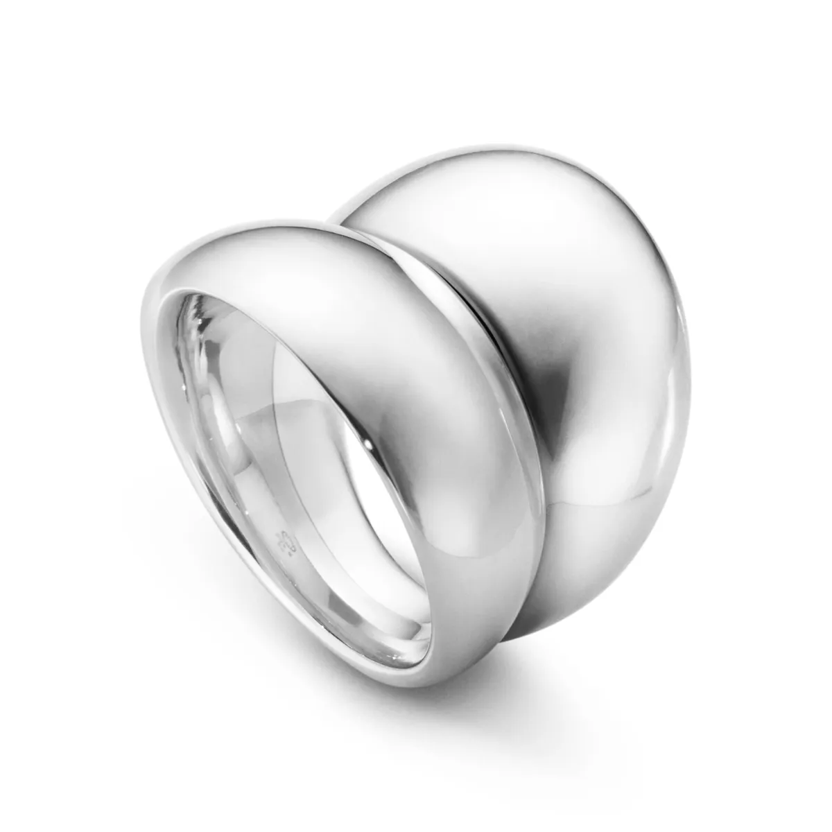 Georg Jensen Curve ring i sølv - 10017434 Sølv 53