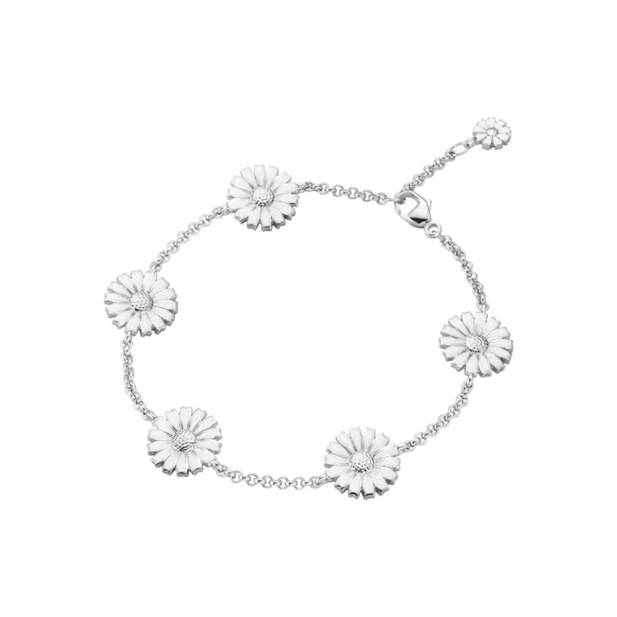 Georg Jensen Daisy armbånd med 5 x 11 mm blomst - 20001536