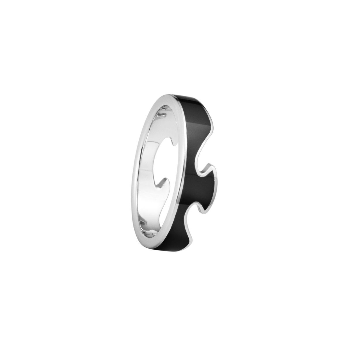 Georg Jensen - Fusion Black Hyceram End ring 18 kt. hvidguld