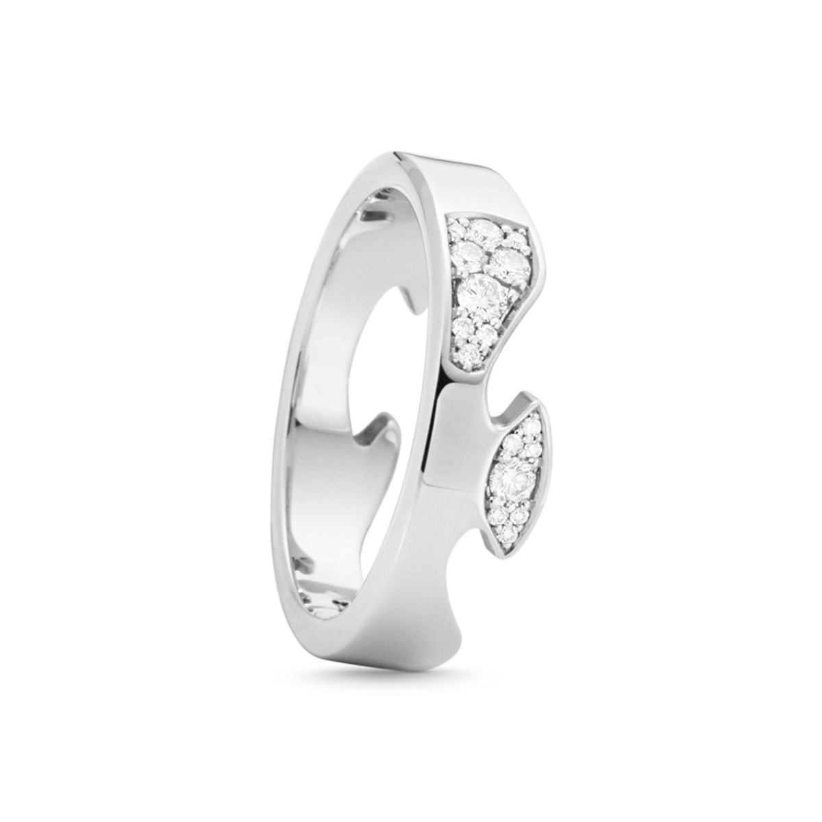 Georg Jensen Fusion Cloud ende ring 1648AA i hvidguld med brillanter