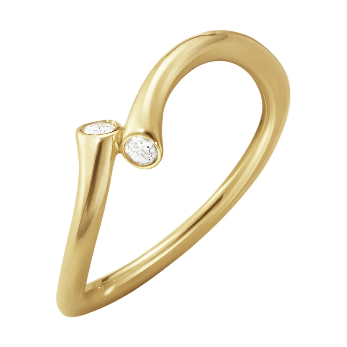 Georg Jensen MAGIC ring - 10011609 18 kt rdg/0,06 ct 54