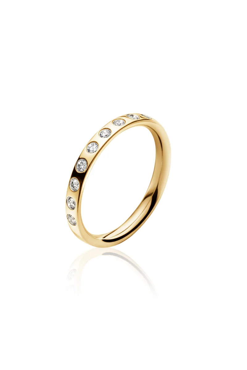 Georg Jensen MAGIC ring i guld - 3569860 18 kt 9 dia ialt 0,18 ct 53