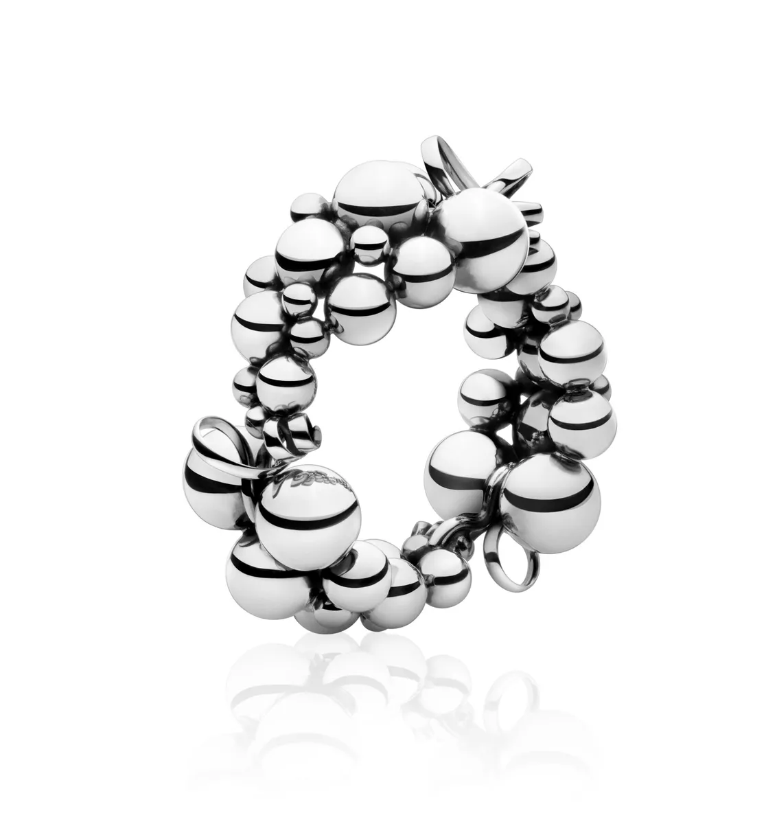 Georg Jensen Moonlight Grapes armbånd - 3530269 Sølv M/L