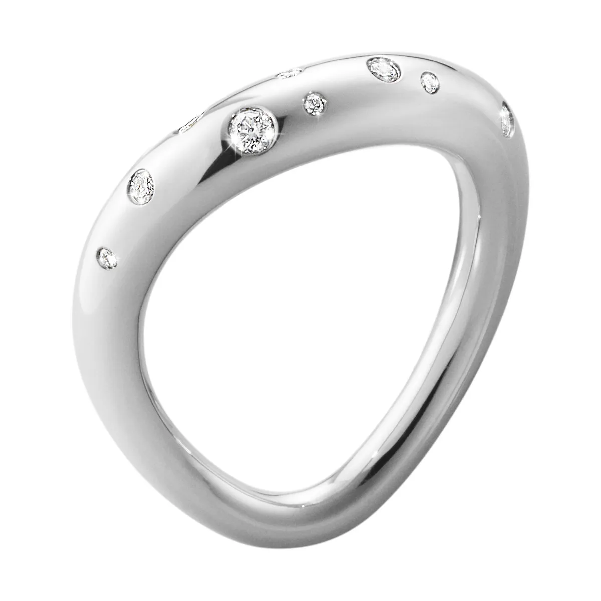 Georg Jensen OFFSPRING ring - 10013251 Sølv / 0.14 ct 2