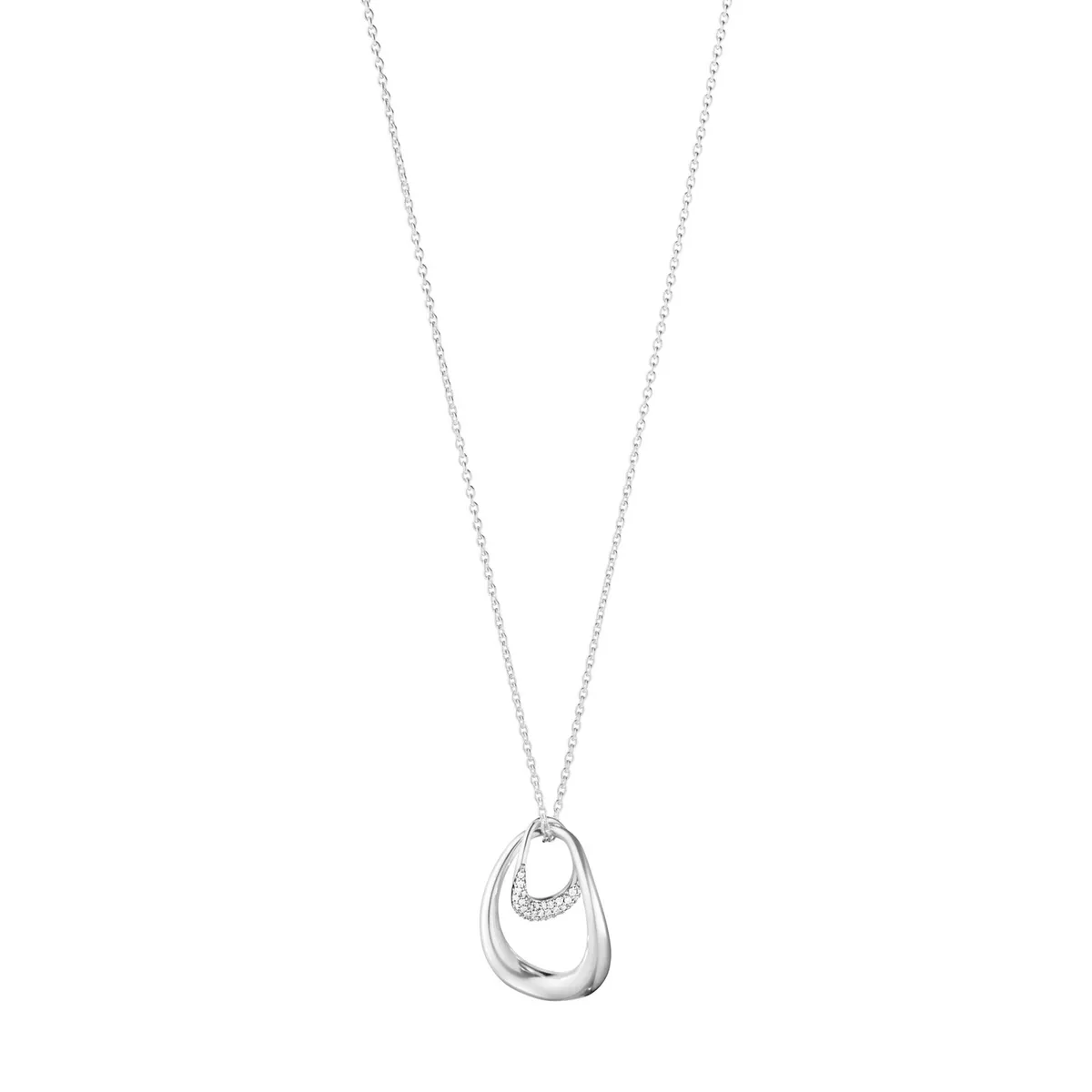 Georg Jensen Offspring sølv vedhæng 0.08ct pave - 10015848