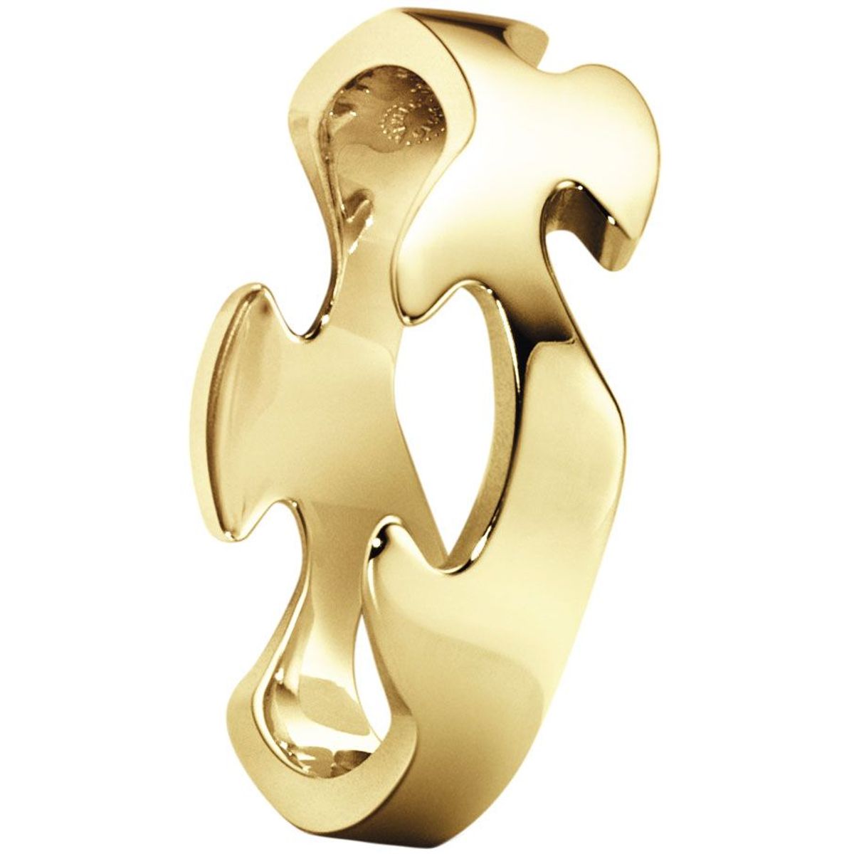 Georg Jensen Str. 57 Fusion Center 18 Karat Guld Ring