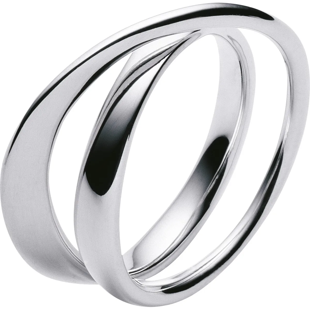 Georg Jensen sølv MÃBIUS ring - 3552340 Sølv 55