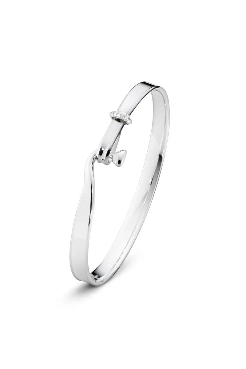 Georg Jensen TORUN armring i sølv - 20000547 Sølv 0.08 ct L