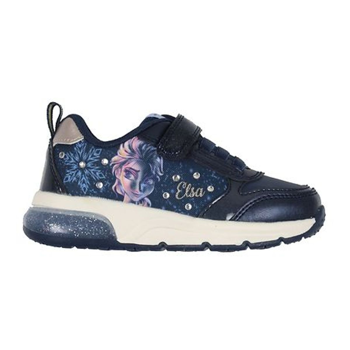 Geox - Frozen II sko med lys, 76-0856 - Navy/platinum - 27