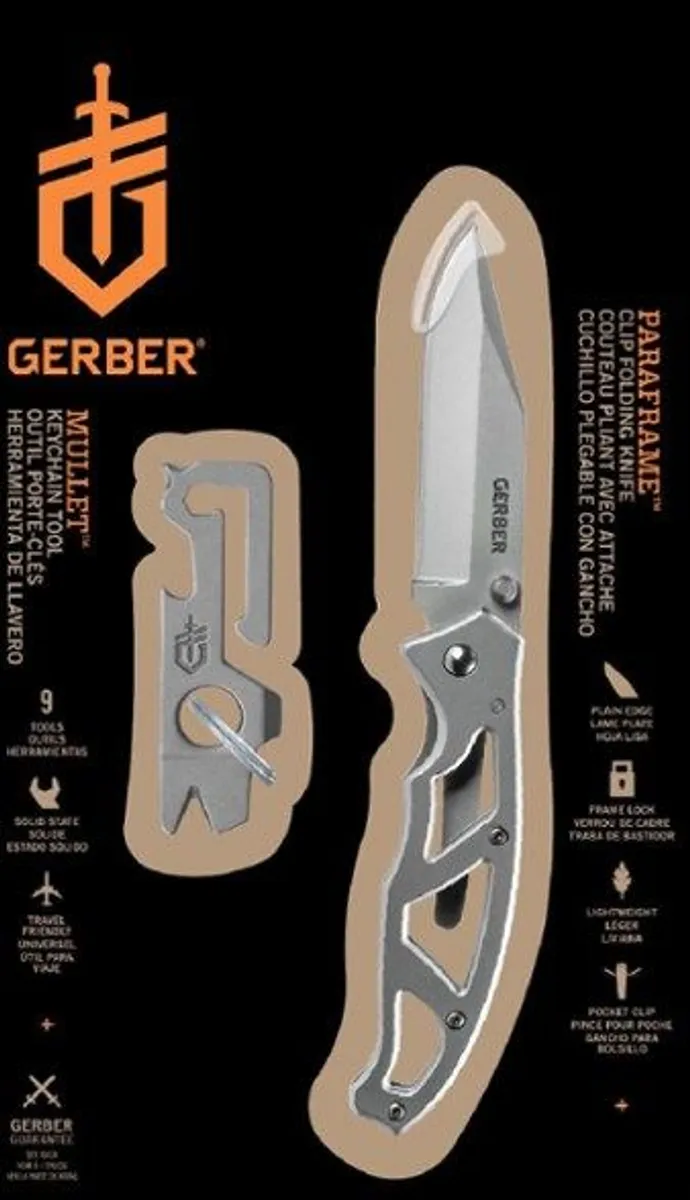 Gerber Paraframe I Foldekniv + Multi-Tool Sæt