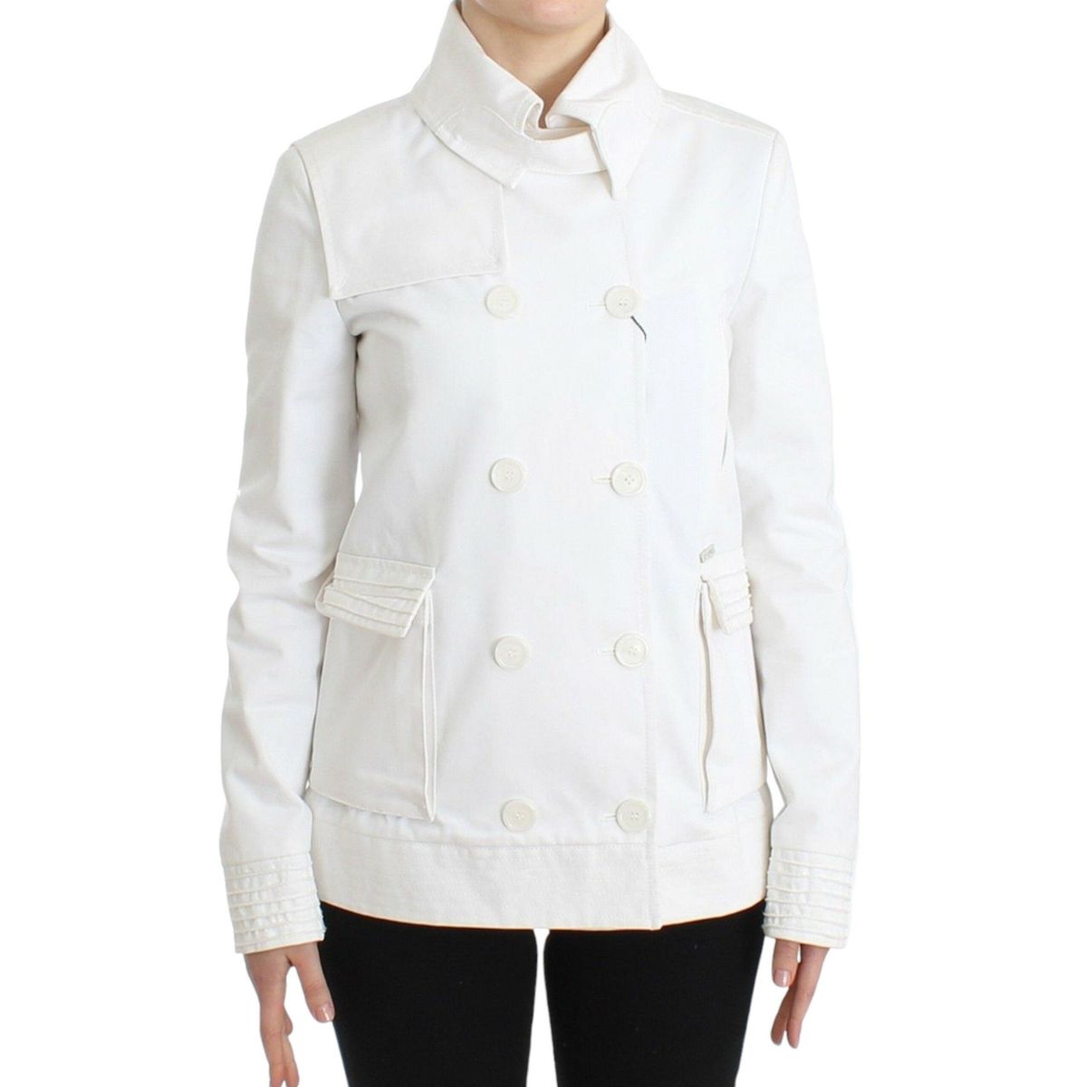 GF Ferre Chic Double Breasted Cotton Jacket