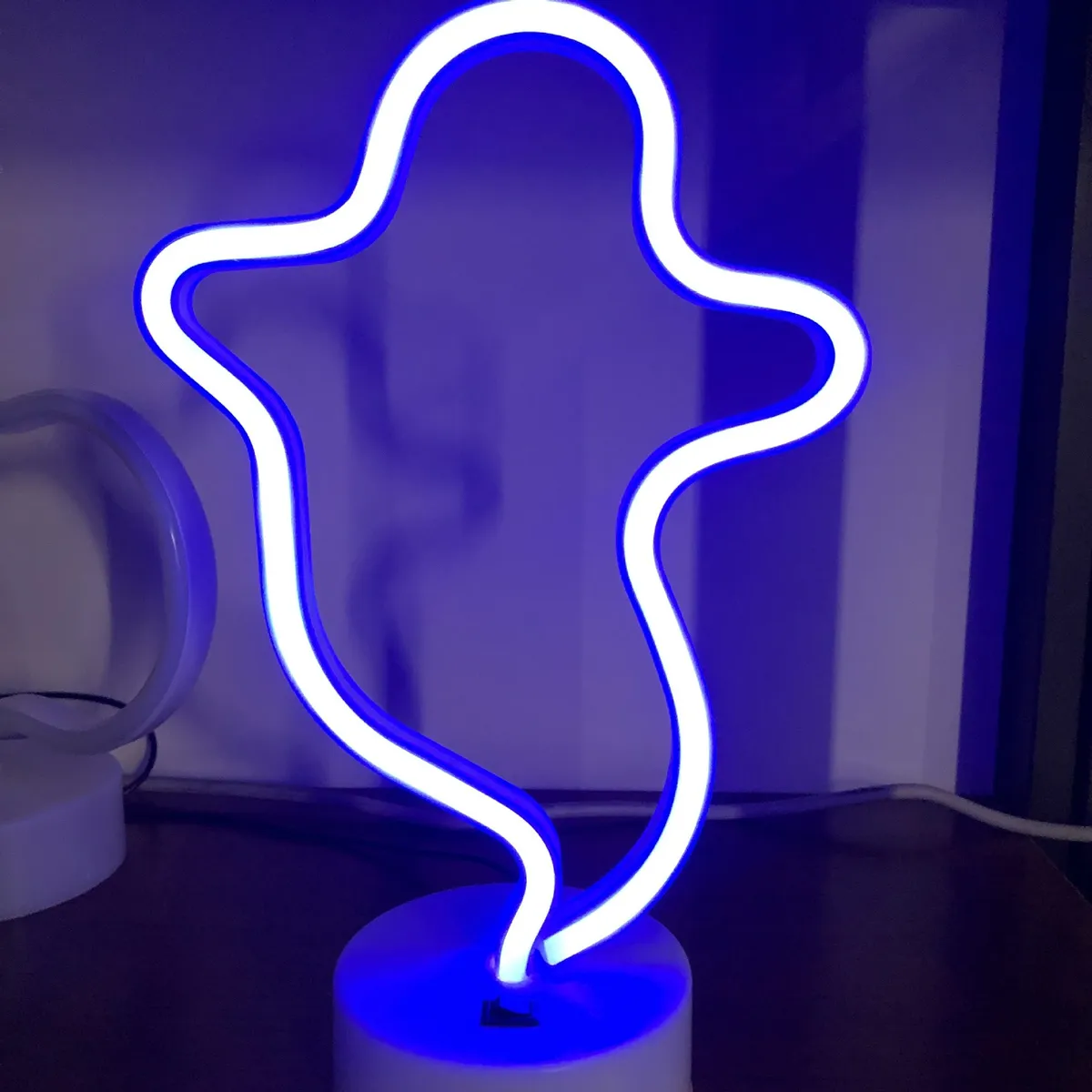 Ghost Neon LED Lampe På Fod